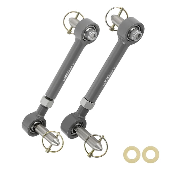 Front Sway Bar End Links for Jeep Wrangler JK 2007-2018 w/ 2.5"-6" Lift, SKU 93895002, Steel, Adjustable Disconnects Kit, Suspension Accessory