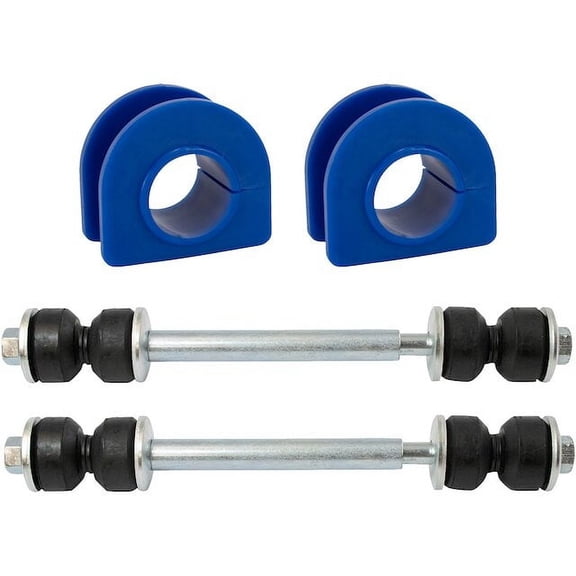 Front Sway Bar Link and Bushing Kit 4 Piece - Compatible with 2000 - 2006 Chevy Suburban 1500 2001 2002 2003 2004 2005