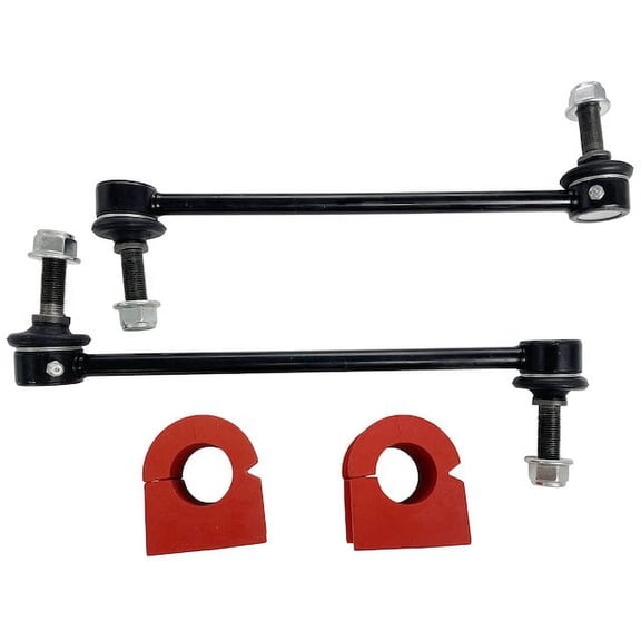 Front Sway Bar Link and Bushing Kit - 4 Piece - Compatible with 2005 - 2010 Ford Mustang 4.0L V6 2006 2007 2008 2009