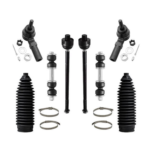 Front Sway Bar Link and Tie Rod End Kit - Compatible with 2000 - 2005 Buick LeSabre 2001 2002 2003 2004