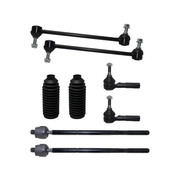 Front Sway Bar Link and Tie Rod End Kit - Compatible with 2003 - 2007 Saturn Ion Naturally Aspirated 2004 2005 2006
