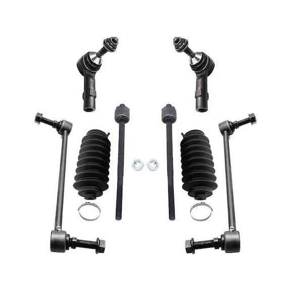 Front Sway Bar Link and Tie Rod End Kit - Compatible with 2010 - 2012 Ford Taurus 2011
