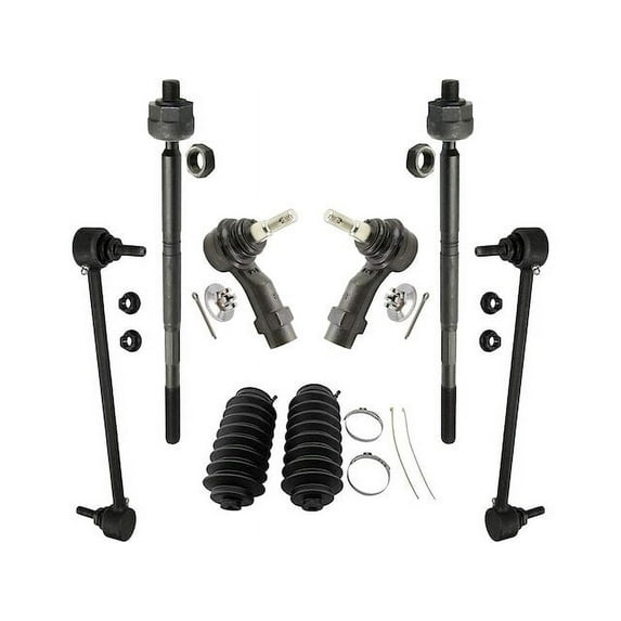 Front Sway Bar Link and Tie Rod End Kit - Compatible with 2013 - 2016 Dodge Dart 2014 2015