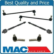 Front Sway Bar Links and Tie Rods 6 Pieces Chassis Kit for Honda Ridgeline 06-14