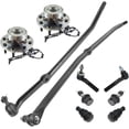 thumbnail image 1 of Front Tie Rod Ball Joint Wheel Bearing Steering Suspension Kit Set 10pc for Ram 2500 3500 4WD Pickup Truck Fits select: 2006-2008 DODGE RAM 1500, 2006-2008 DODGE RAM 2500, 1 of 7