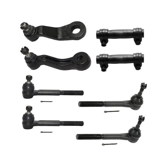 Front Tie Rod End Idler Arm Pitman Arm Kit - Compatible with 1993 - 2000 Chevy K2500 1994 1995 1996 1997 1998 1999