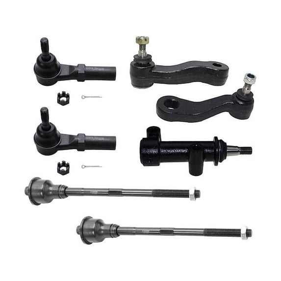 Front Tie Rod End Idler Arm Pitman Arm Kit - Compatible with 2007 - 2010 Chevy Silverado 3500 HD 2008 2009