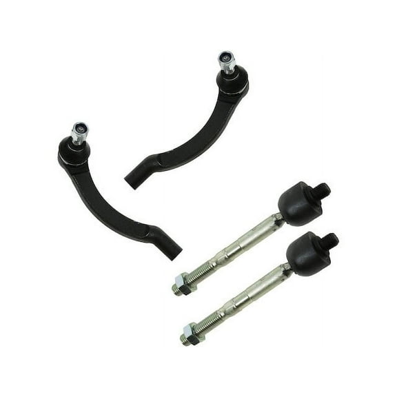 Front Tie Rod End Kit 4 Piece - Compatible with 1998 - 2000 Volvo S70 1999