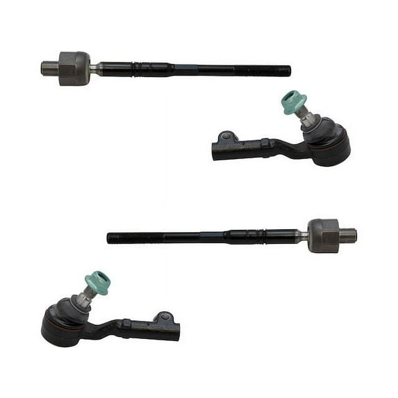 Front Tie Rod End Kit 4 Piece - Compatible with 2007 - 2008 BMW 335xi AWD