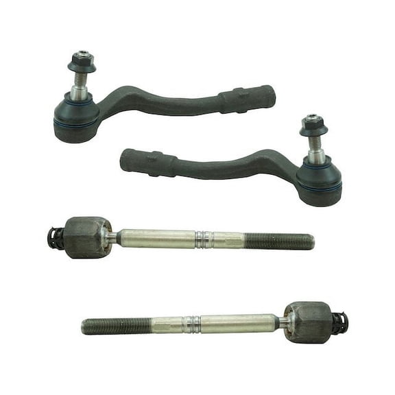 Front Tie Rod End Kit 4 Piece - Compatible with 2010 - 2014 Audi A5 2011 2012 2013