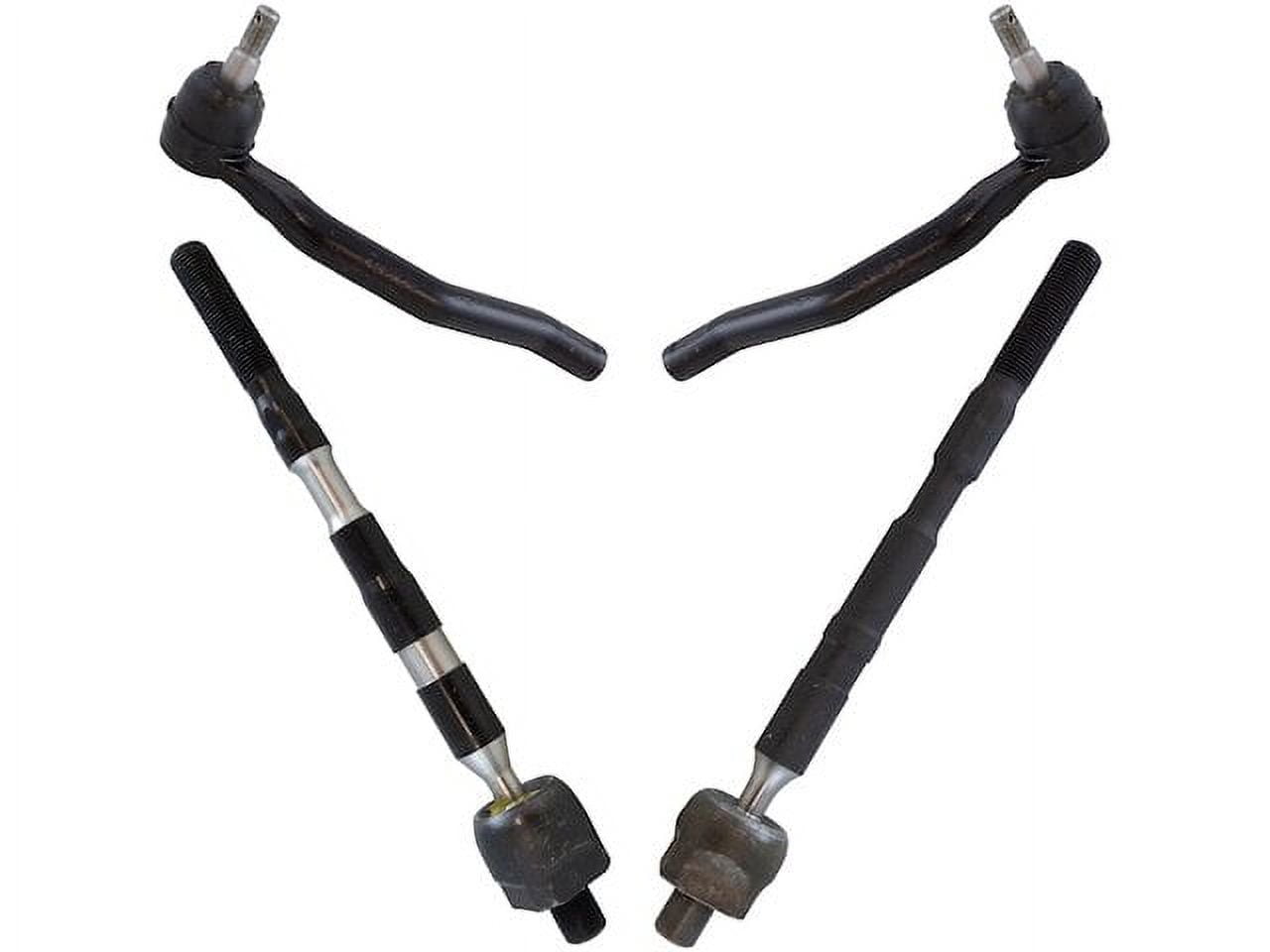 Front Tie Rod End Kit 4 Piece - Compatible with 2011 - 2017 Nissan Quest 2012 2013 2014 2015 2016