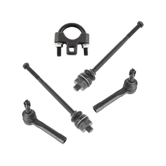 Front Tie Rod End Kit with Tool 4 Piece - Compatible with 1999 - 2006 GMC Sierra 1500 2000 2001 2002 2003 2004 2005