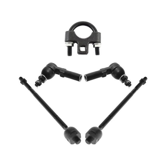 Front Tie Rod End Kit with Tool 4 Piece - Compatible with 2000 - 2005 Cadillac DeVille 2001 2002 2003 2004