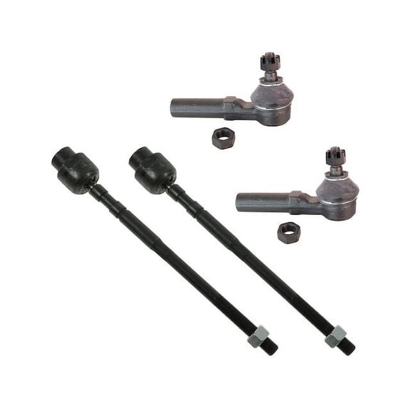 Front Tie Rod End Set 4 Piece - Compatible with 1987 - 1990 Dodge Shadow 1988 1989