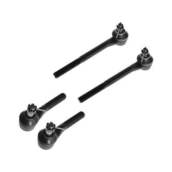 Front Tie Rod End Set 4 Piece - Compatible with 1998 - 2004 Chevy S10 4WD 1999 2000 2001 2002 2003