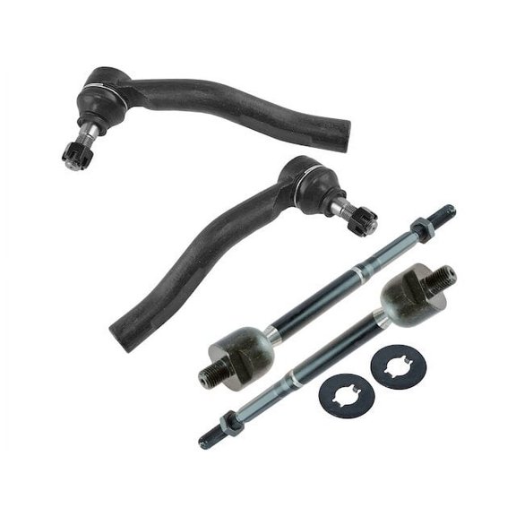 Front Tie Rod End Set 4 Piece - Compatible with 2000 - 2005 Toyota Echo 2001 2002 2003 2004