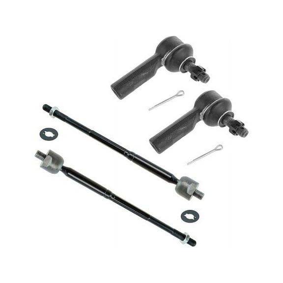 Front Tie Rod End Set 4 Piece - Compatible with 2003 - 2005 Toyota Echo 2004