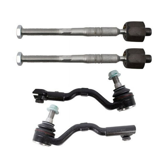 Front Tie Rod End Set 4 Piece - Compatible with 2014 - 2018 BMW X5 2015 2016 2017