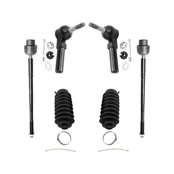 Front Tie Rod End Set - Compatible with 2000 - 2013 Chevy Impala 2001 2002 2003 2004 2005 2006 2007 2008 2009 2010 2011 2012