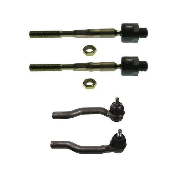 Front Tie Rod End Set - Compatible with 2007 - 2015 Lincoln MKX 2008 2009 2010 2011 2012 2013 2014