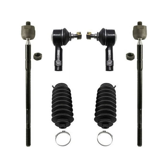 Front Tie Rod End Set - Compatible with 2009 - 2017 Mitsubishi Lancer 2010 2011 2012 2013 2014 2015 2016