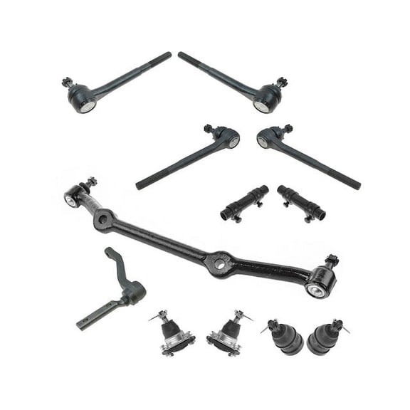 Front Tie Rod End Sway Bar Link Center Link Kit 12 Piece - Compatible with 1991 - 1995 GMC Sonoma RWD 1992 1993 1994