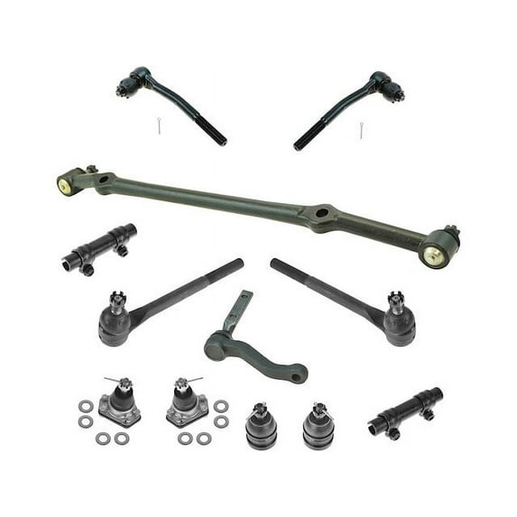 Front Tie Rod End Sway Bar Link Center Link Kit 12 Piece - Compatible with 1994 - 1996 Chevy Caprice 1995