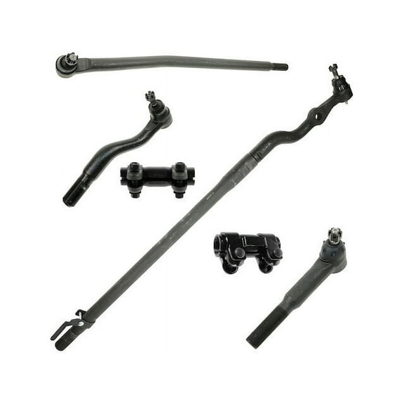 Front Tie Rod End and Adjusting Sleeve Kit 6 Piece - Compatible with 1999 - 2004 Ford F-350 Super Duty 4WD 2000 2001 2002 2003