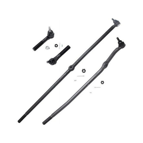 Front Tie Rod End and Drag Link Kit - Compatible with 2000 - 2002 Dodge Ram 3500 Base 4WD 2001