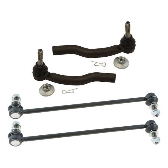 Front Tie Rod End and Sway Bar Link Kit 4 Piece - Compatible with 2010 - 2015 Toyota Prius 2011 2012 2013 2014