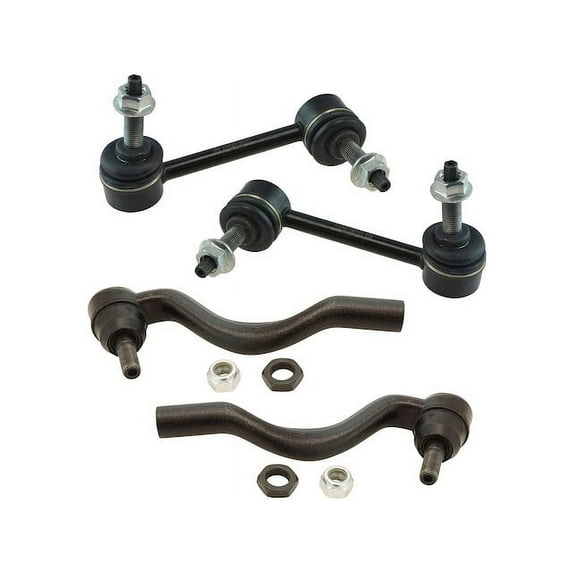 Front Tie Rod End and Sway Bar Link Kit 4 Piece - Compatible with 2011 - 2015 Dodge Durango 2012 2013 2014