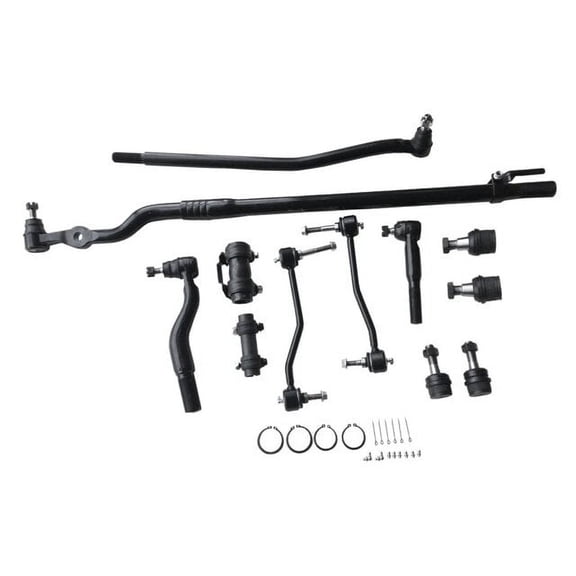 Front Tie Rod Ends Ball Joints Sway Bar Links Kit - Compatible with 2000 - 2005 Ford Excursion 2001 2002 2003 2004