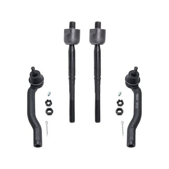 Front Tie Rod Set - Compatible with 2007 - 2012 Nissan Versa Hatchback 2008 2009 2010 2011