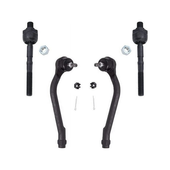 Front Tie Rod Set - Compatible with 2010 - 2016 Kia Forte Koup 2011 2012 2013 2014 2015