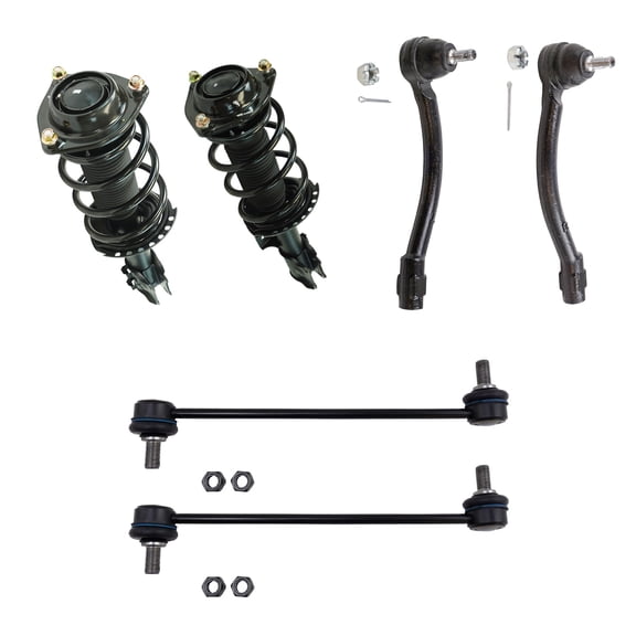 Front Tie Rod Sway Bar Link Complete Loaded Strut Suspension Kit 6pc for Elantra PSA30116 Fits select: 2012-2016 HYUNDAI ELANTRA, 2011 HYUNDAI ELANTRA TOURING