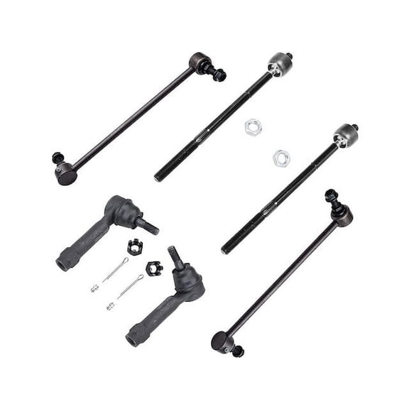 Front Tie Rod and Sway Bar Link Kit - Compatible with 2001 - 2007 Chrysler Town & Country 2002 2003 2004 2005 2006