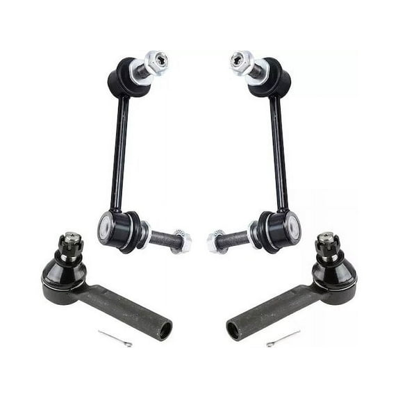 Front Tie Rod and Sway Bar Link Kit - Compatible with 2003 - 2009 GX470 Base 2004 2005 2006 2007 2008