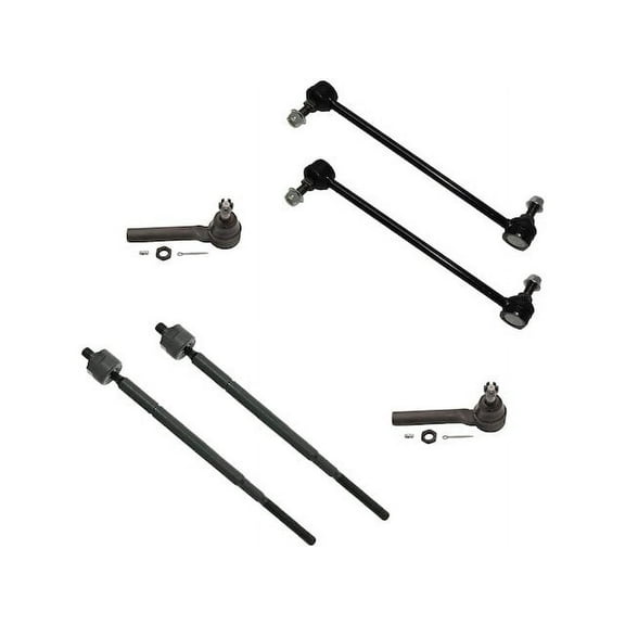 Front Tie Rod and Sway Bar Link Kit - Compatible with 2008 - 2010 Chrysler Town & Country 2009