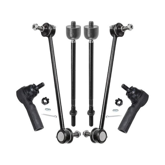 Front Tie Rod and Sway Bar Link Kit - Compatible with 2010 - 2011 Mazda Tribute