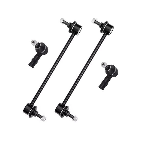 Front Tie Rod and Sway Bar Link Kit - Compatible with 2013 - 2015 Chevy Spark 2014