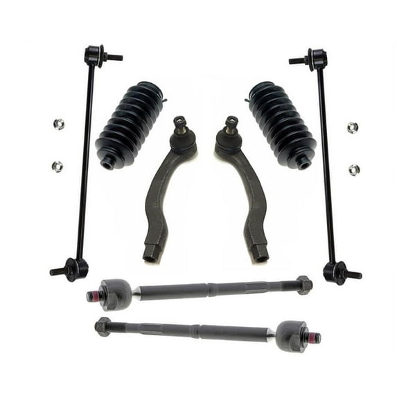 Front Tie Rods Sway Bar Links Tie Rod Boots for Honda HR-V 8pc 16-18