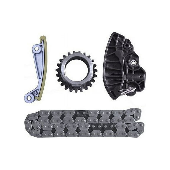Front Timing Chain Kit - 4-Piece - without VVT Variable Valve Timing Sprocket - Compatible with 2011 - 2018 Ram 1500 5.7L V8 VIN T Hemi 2012 2013 2014 2015 2016 2017