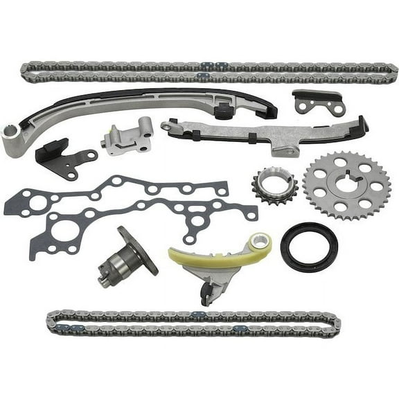 Front Timing Chain Kit - Compatible with 1994 - 1998 Toyota T100 2.7L 4-Cylinder 3RZ-FE 1995 1996 1997