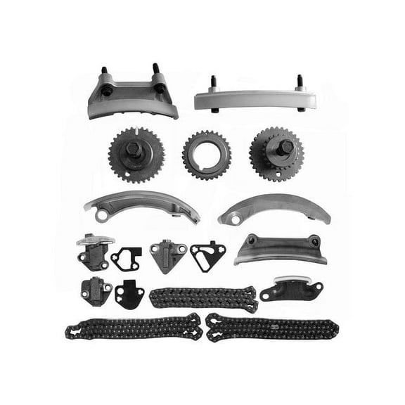 Front Timing Chain Kit - Compatible with 2008 - 2009 Pontiac Torrent 3.6L V6 VIN 7