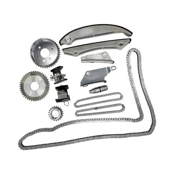 Front Timing Chain Kit - with Sprockets, Tensioner, and Guide Rails - Compatible with 2006 - 2007 Dodge Charger 2.7L V6