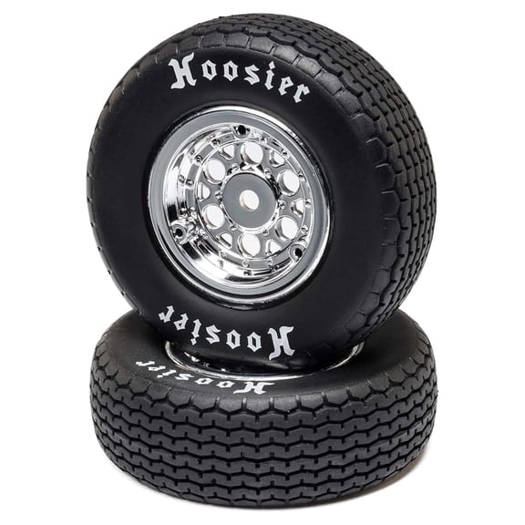 Front Tire Set Mounted Hard 22S LOS-2418