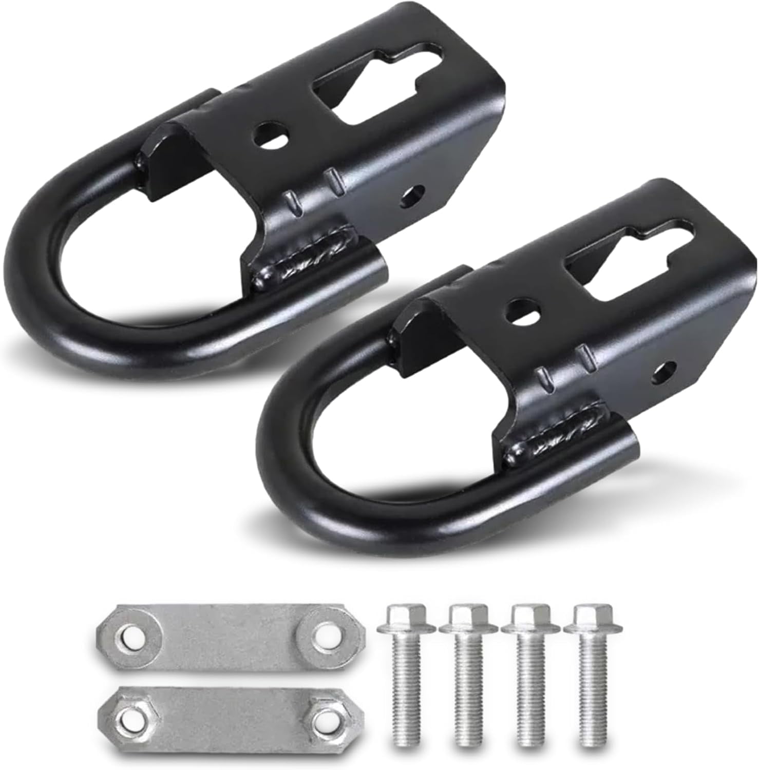 2-Pack Front Tow Hook Hardware – Black Replacement For 2009-2021 Ford F-150