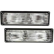 Front Turn Signal Light Set - Compatible with 1994 - 1999 GMC C1500 1995 1996 1997 1998
