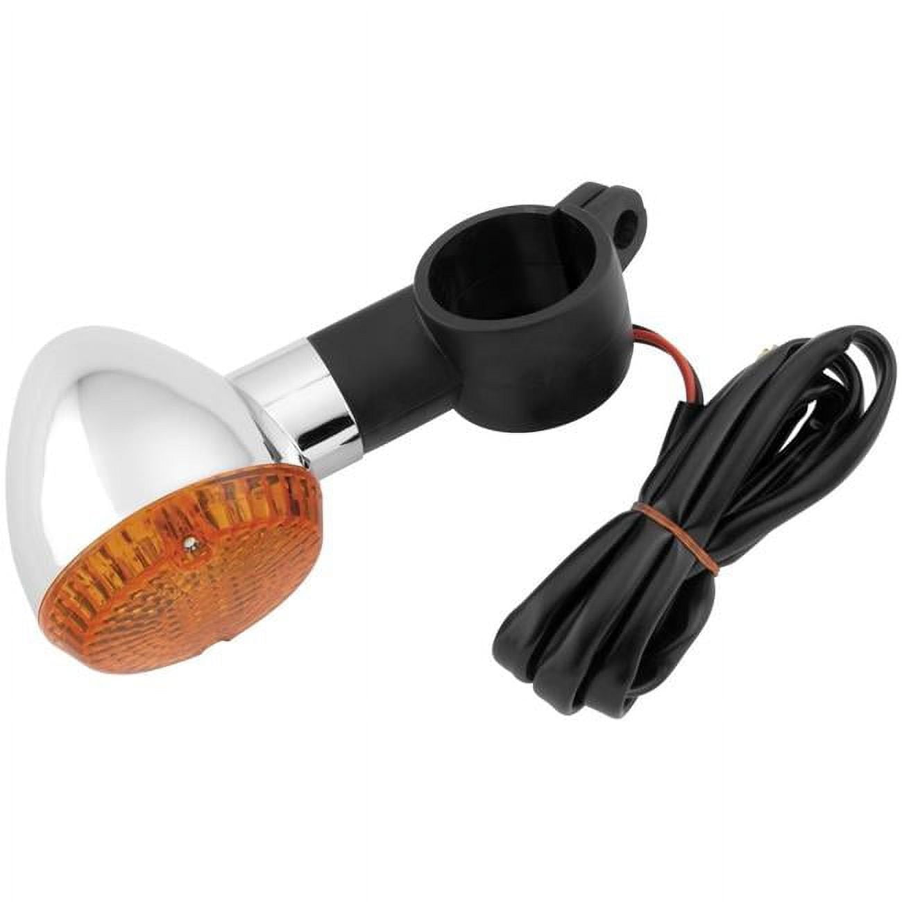 4x Motorcycle LED Turn Signals - Mini Bullet Style, Chrome, 12V For Kawasaki Vulcan VN 500 900 1500-901208
