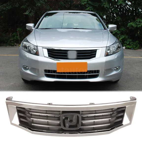 Front Upper Bumper Grille Chrome Grill For Honda Accord 2008 2009 2010